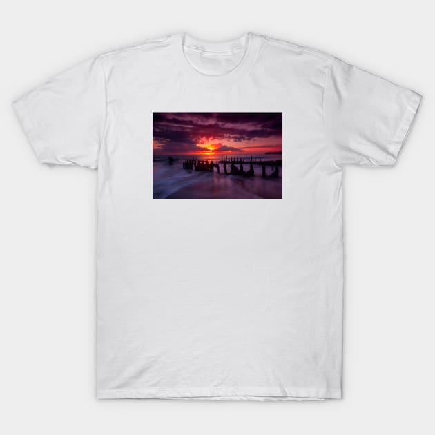 Caloundra Sunrise T-Shirt by paulmp